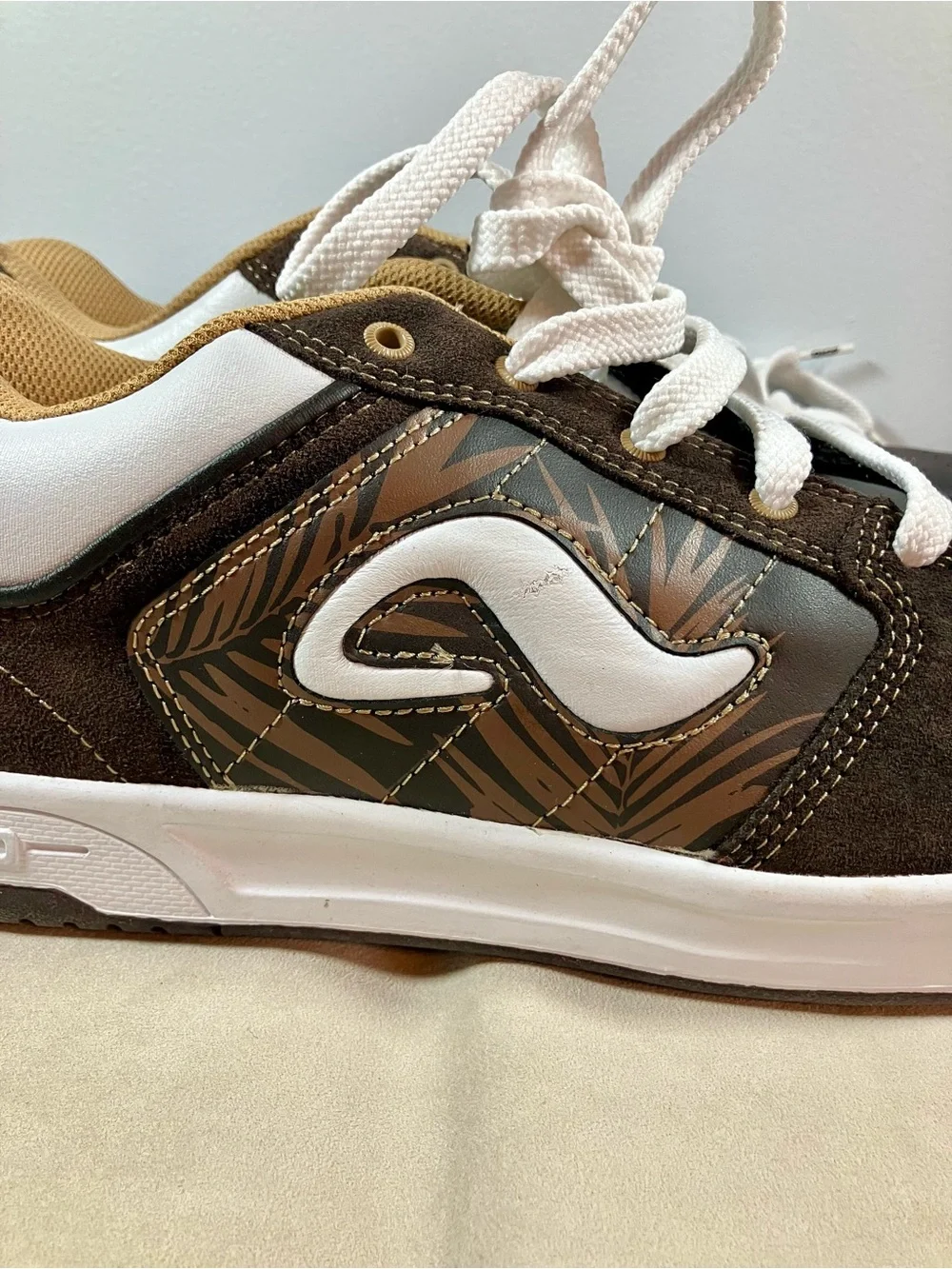 Adio Skate Shoes - Ed Selego Brown Tan Leather - US Mens Size 13 EUC - Y2K Puffy